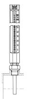 AW 9022 Engine Glass Thermometer